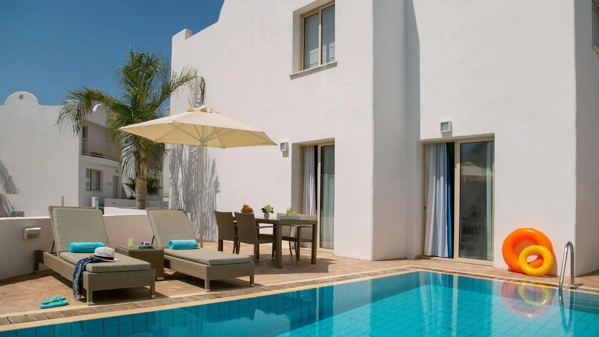 Dazzling Protaras Villa Villa Akame 3 Bedrooms Beachfront Private Outdoor Pool Furished Sun Terrace Ellinon Cyprus